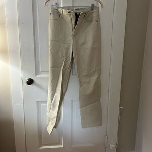 Agolde Women's Cream Straight Leg Jeans